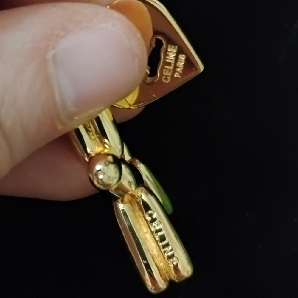 Upcycled Gold Balloon Dog Charm With Charms - Picture 8 of 13